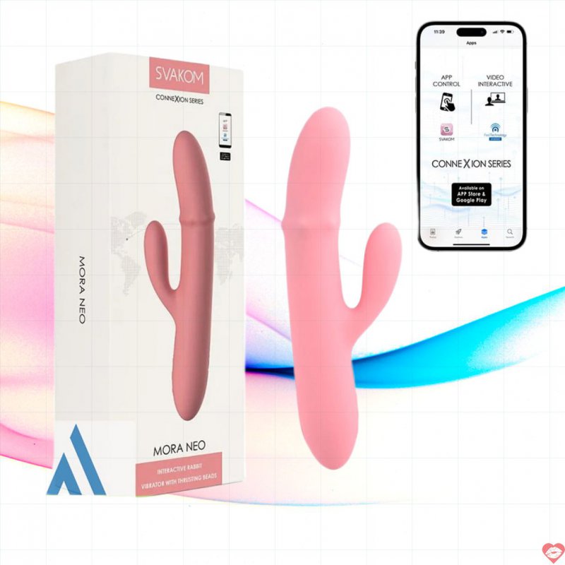 Svakom Mora Neo chim giả rung có gai di chuyển kết nối App
