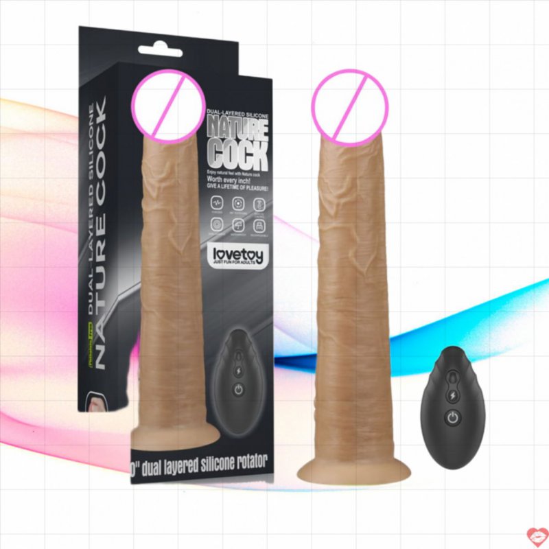 Dương vật giả hàng khủng gắn tường rung ngoáy Lovetoy Nature Cock 10