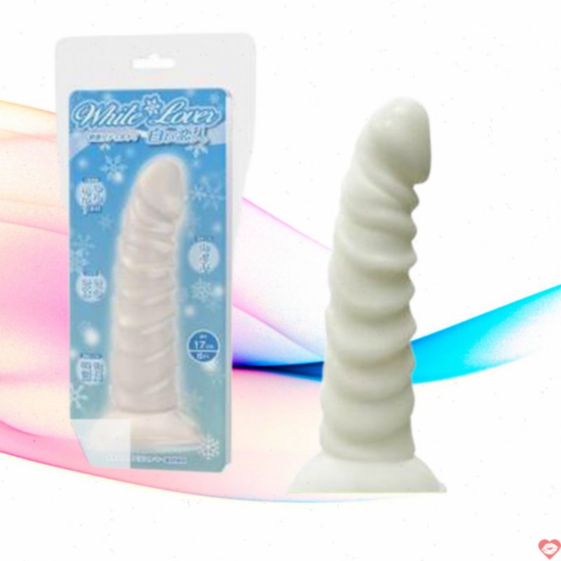 Dildo White Lover dương vật giả gắn tường Nhật Bản