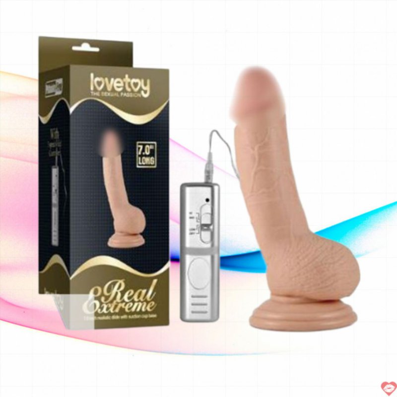 Dương vật giả gắn tường có rung Lovetoy Real Extreme 7