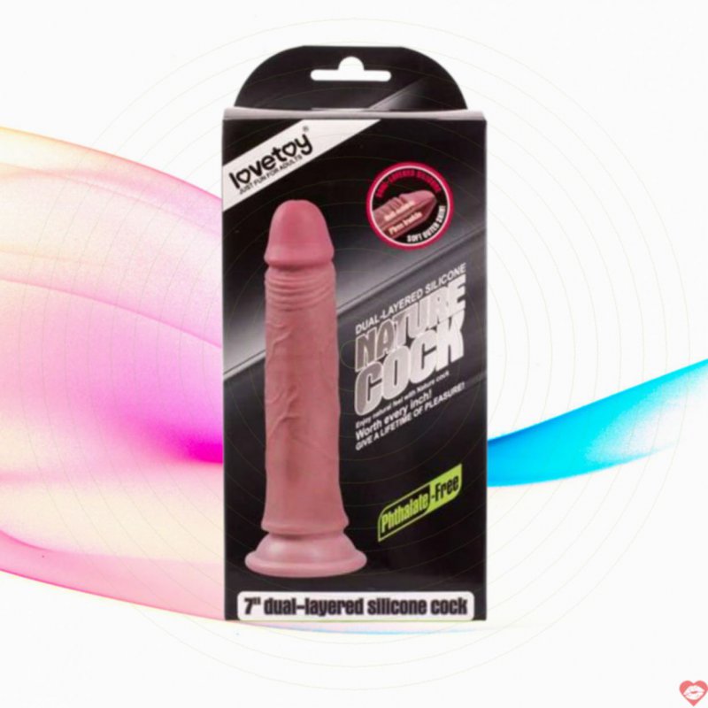 Dương Vật Silicon 2 Lớp Gắn Tường Lovetoy