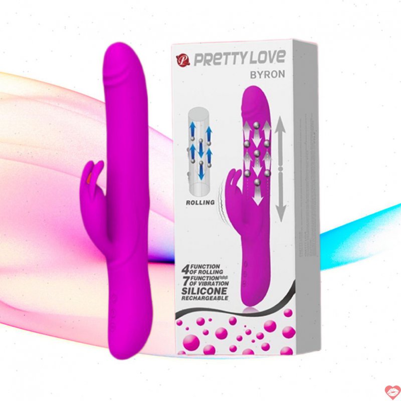 Dương vật giả Pretty Love Byron rung ngoáy xoay bi