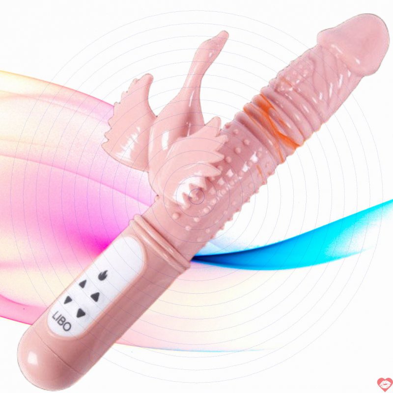 Dương vật đa rung rung thụt có điều chỉnh nhiệt độ LIBO