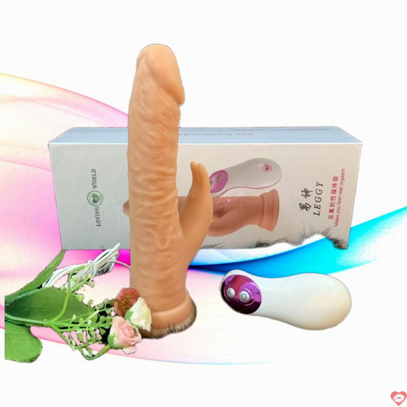 Dương vật cyberskin mềm mịn gân guốc siêu rung - chiến binh Leggy