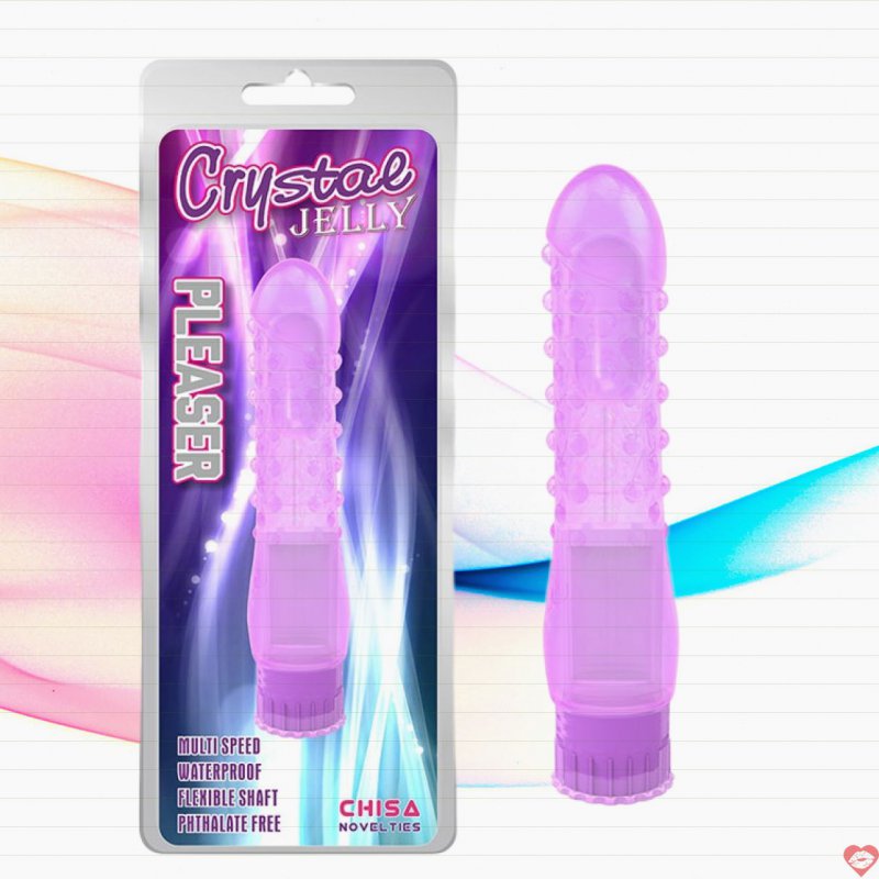 Dương vật mini gai mềm có rung Cryscal Jelly
