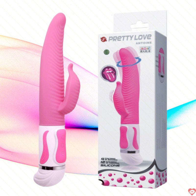 Dương vật giả lưỡi Prettylove Antoine rung ngoáy