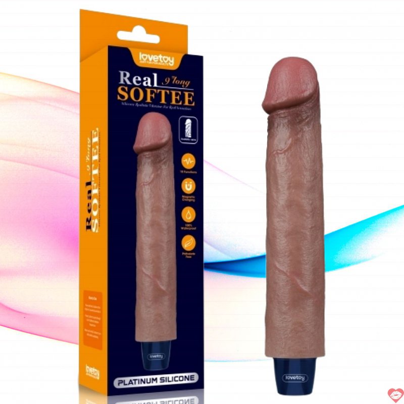 Dương vật Lovetoy REAL SOFTEE siêu mềm rung đa tần