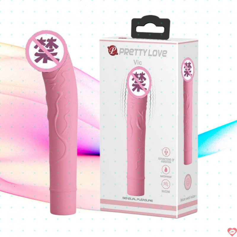Que rung massage mạnh PrettyLove VIC nhỏ gọn di động 10 chế độ