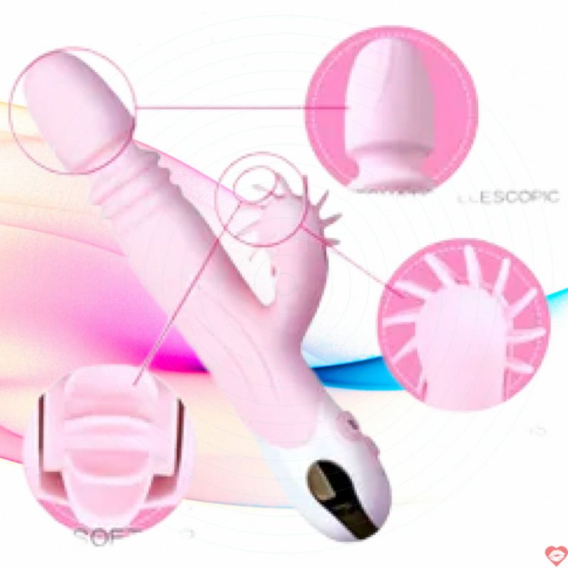 Dương vật giả kèm lưỡi cô bé rung bật lên vì sướng