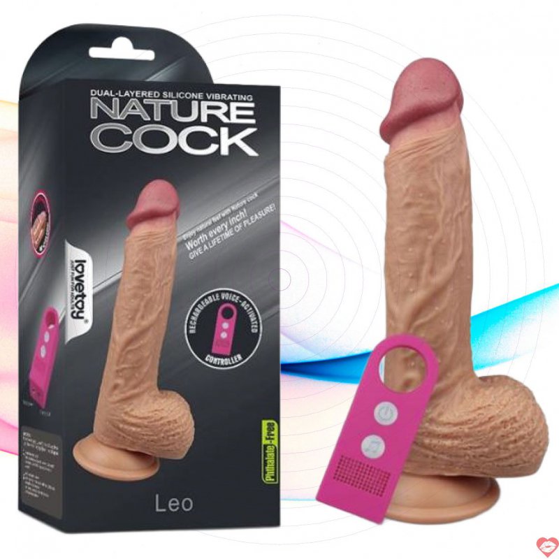Dương Vật Giả Đế Hít - Rung Cảm Biến Lovetoy LEO
