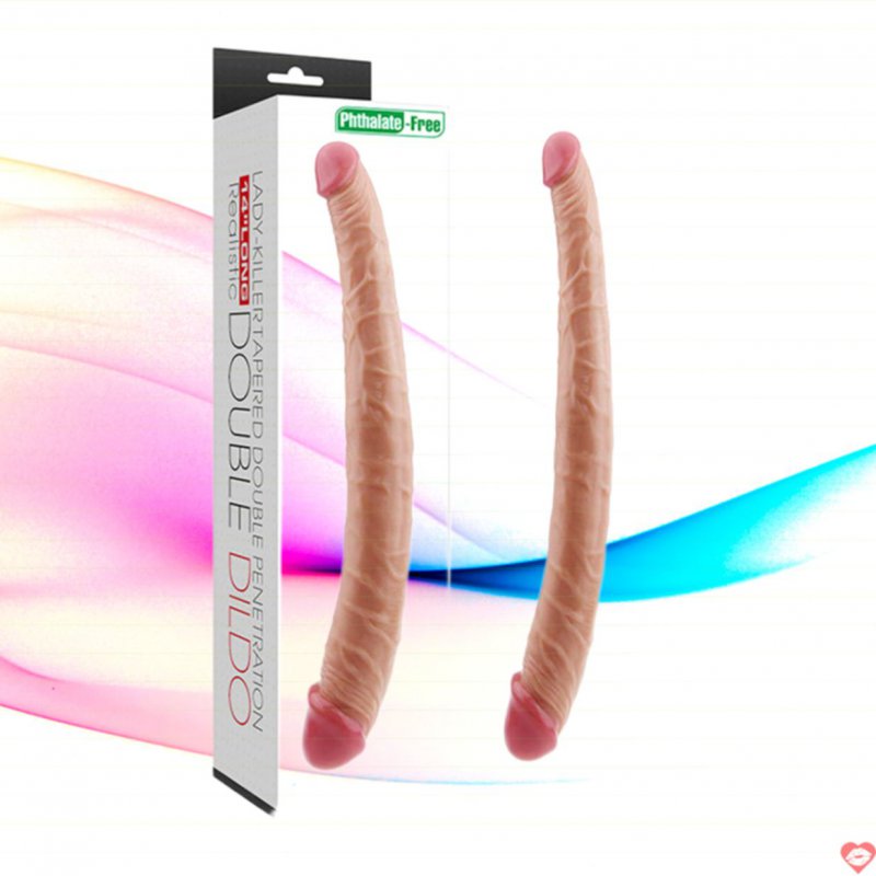 Dương vật silicon 2 đầu mềm mịn cực sướng cho chị em DC79G