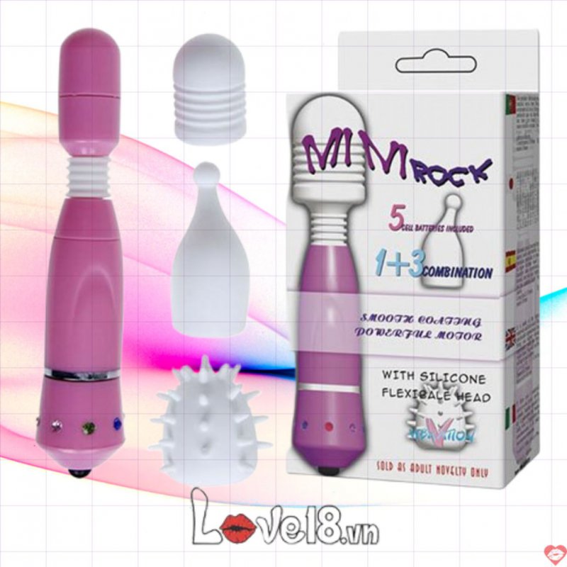 Chày Rung Mát Xa Mini 3 Đầu