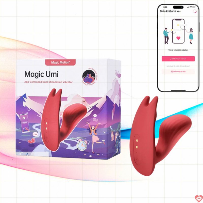Sex toy nữ massage vùng kín điều khiển từ xa qua App Magic Motion Umi