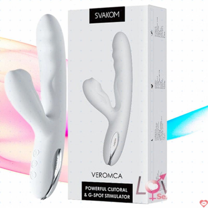 Dương vật giả cao cấp Svakom Veromca rung thụt bú sưởi ấm