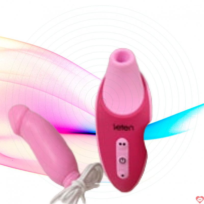 Máy rung mini bú hút kèm trứng rung mềm mại