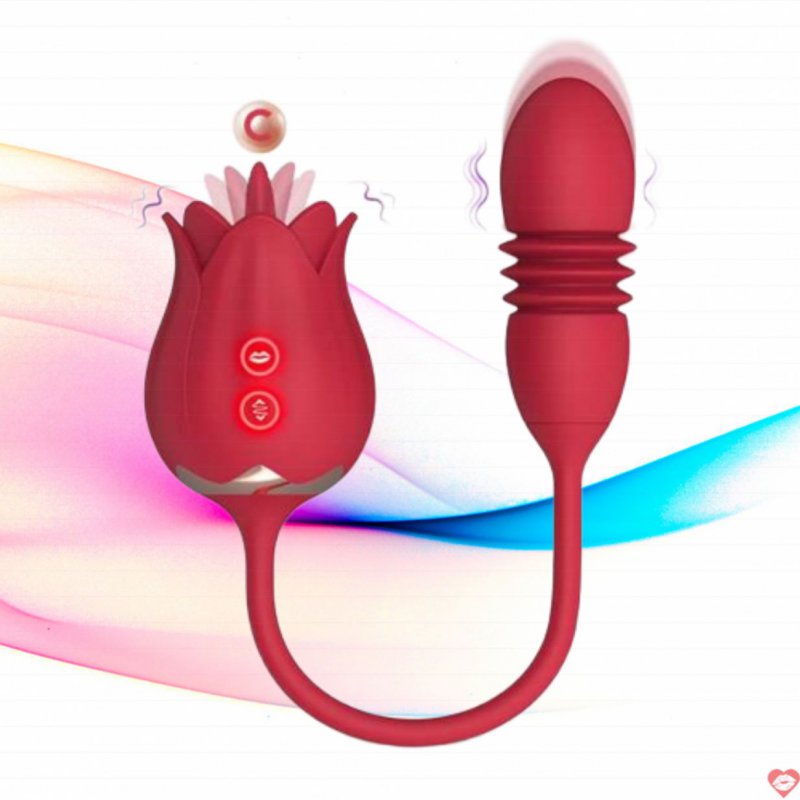 Lưỡi liếm hoa hồng kèm trứng rung thụt cực phê