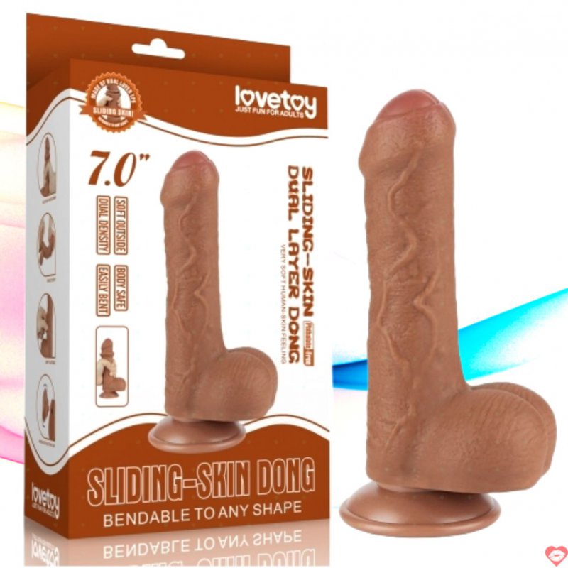 Dương vật Lovetoy 2 lớp tuột da lên xuống như thật