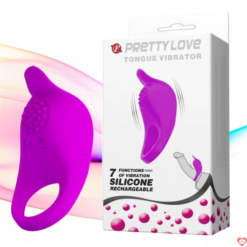 Vòng đeo dương vật Prettylove rhino BI-210151 rung mạnh mẽ