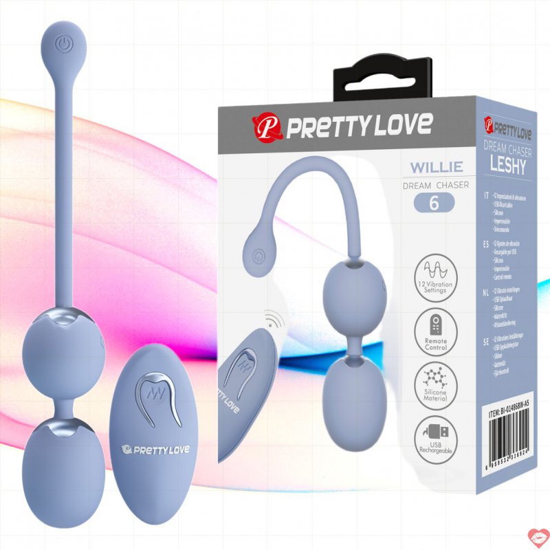 Trứng Rung Pretty Love Willie Điều Khiển Từ Xa 12 Chế Độ Rung