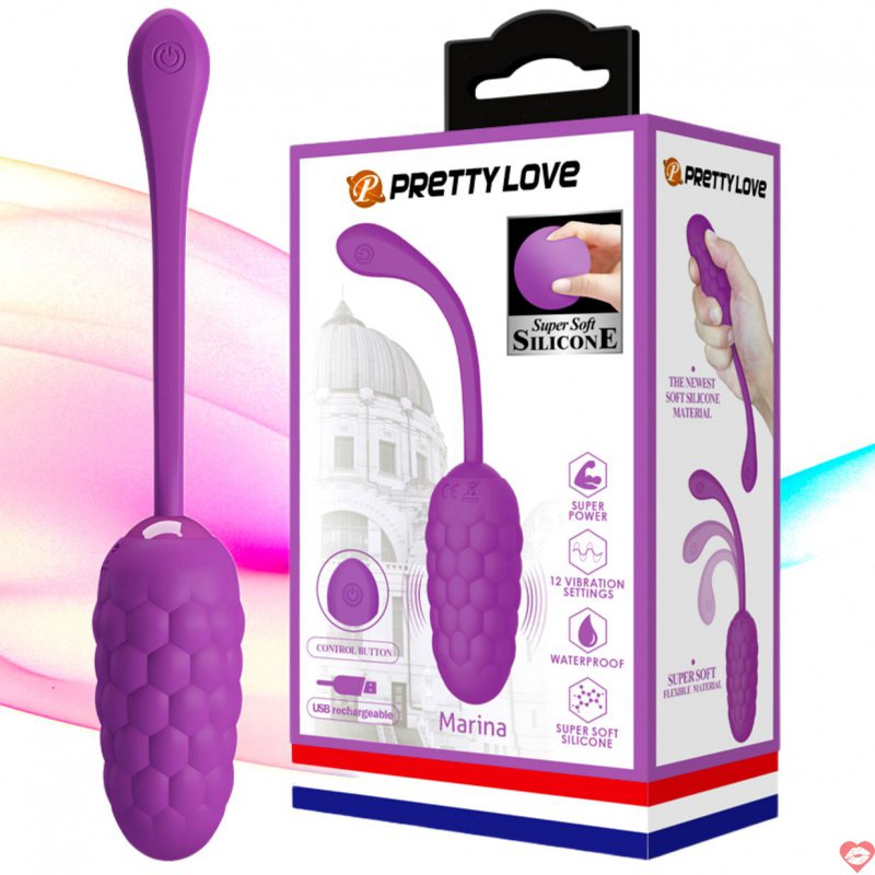 Trứng Rung Không Dây Siêu Mềm 12 Chế Độ Pretty Love Marina