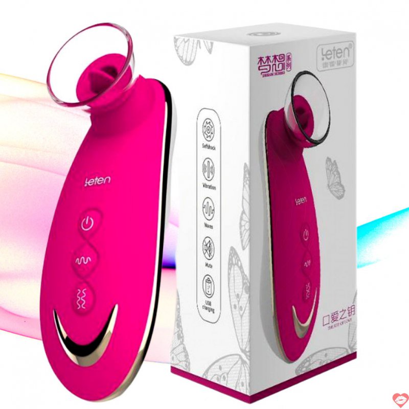 Máy Bú Liếm Licking Sucking Massage Cao Cấp Leten