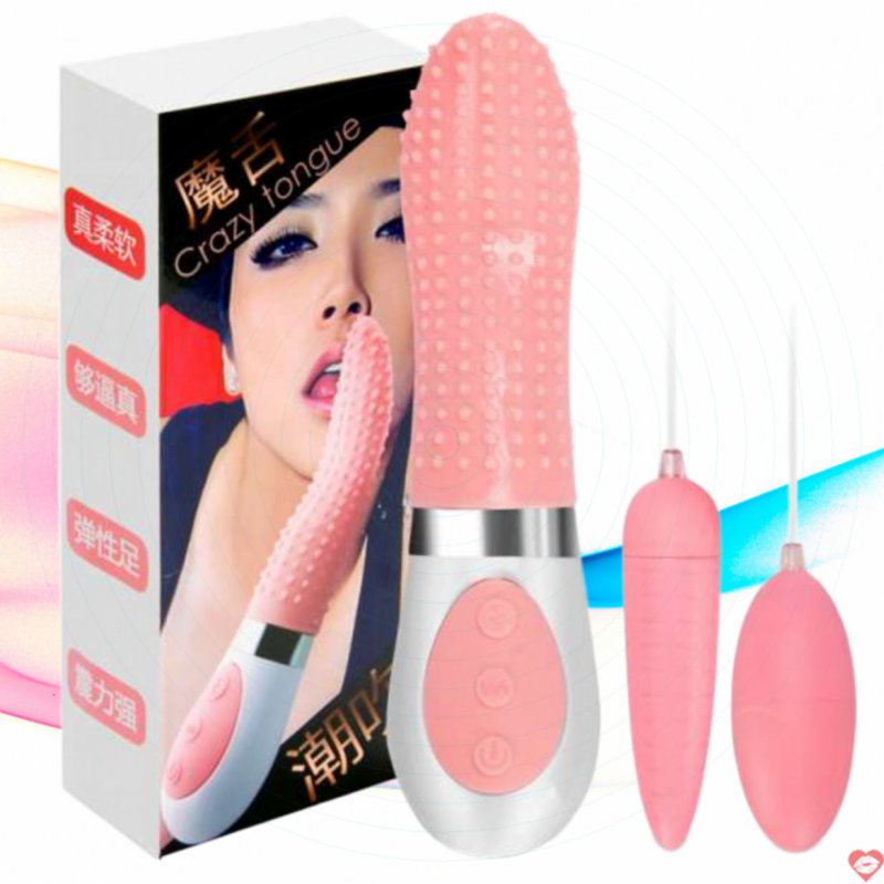 Lưỡi Rung Liếm Âm Đạo Kèm 2 Trứng Rung Kích Thích “Cô Bé” Cực Sướng
