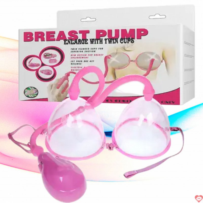 Máy bú vú tập hút làm to vòng 1 DC67B với hai cốc hút silicone và bộ điều khiển tự