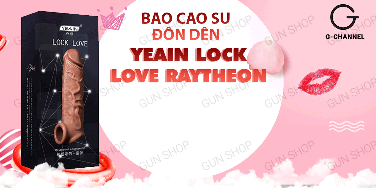  Đại lý Bao cao su đôn dên tăng kích thước Yeain Lock Love Raytheon cao cấp