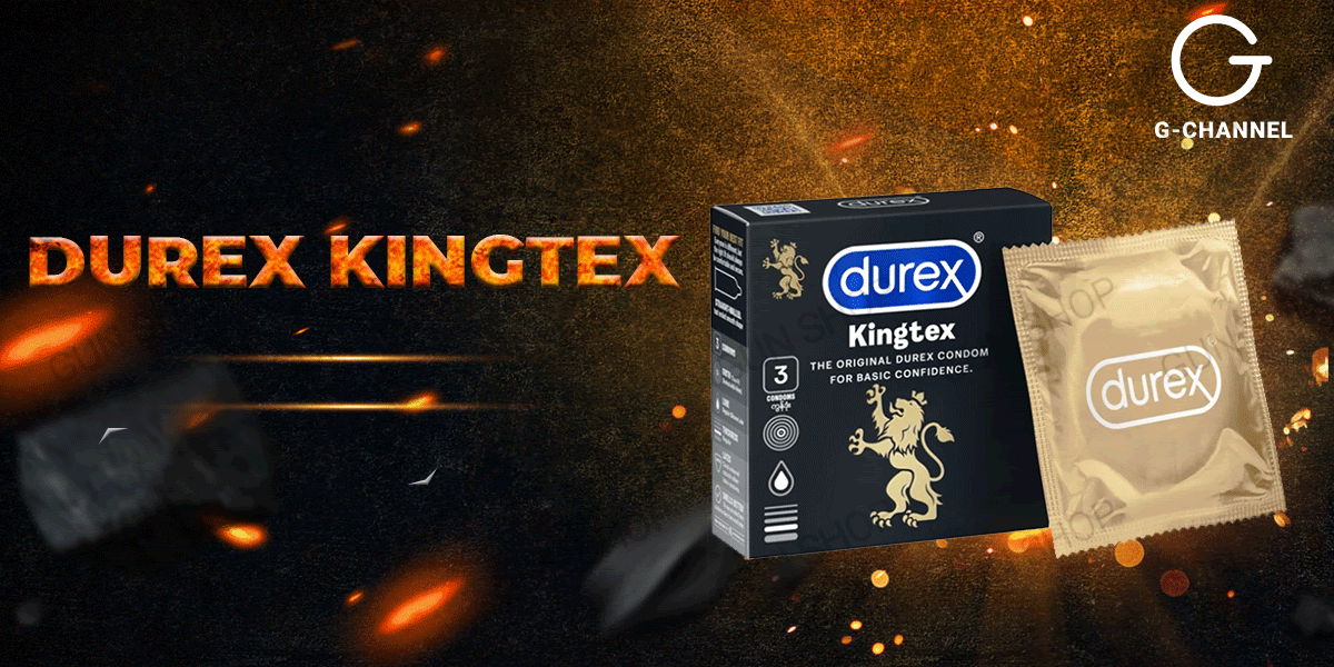  Phân phối Bộ 2 hộp bao cao su Durex Kingtex - Size nhỏ 49mm ôm sát - Hộp 3 cái giá rẻ