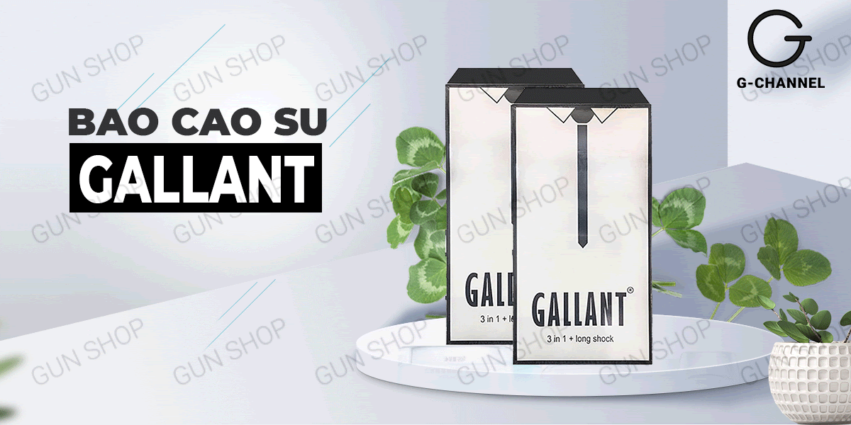  Shop bán Bao cao su Gallant 3 trong 1 - Kéo dài thời gian - Hộp 10 cái nhập khẩu