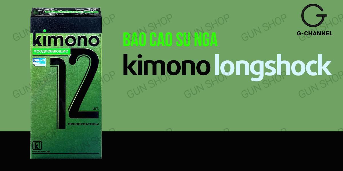  Nhập sỉ Bao cao su Kimono Long Shock - Mỏng 0.03mm kéo dài thời gian - Hộp 12 cái giá rẻ
