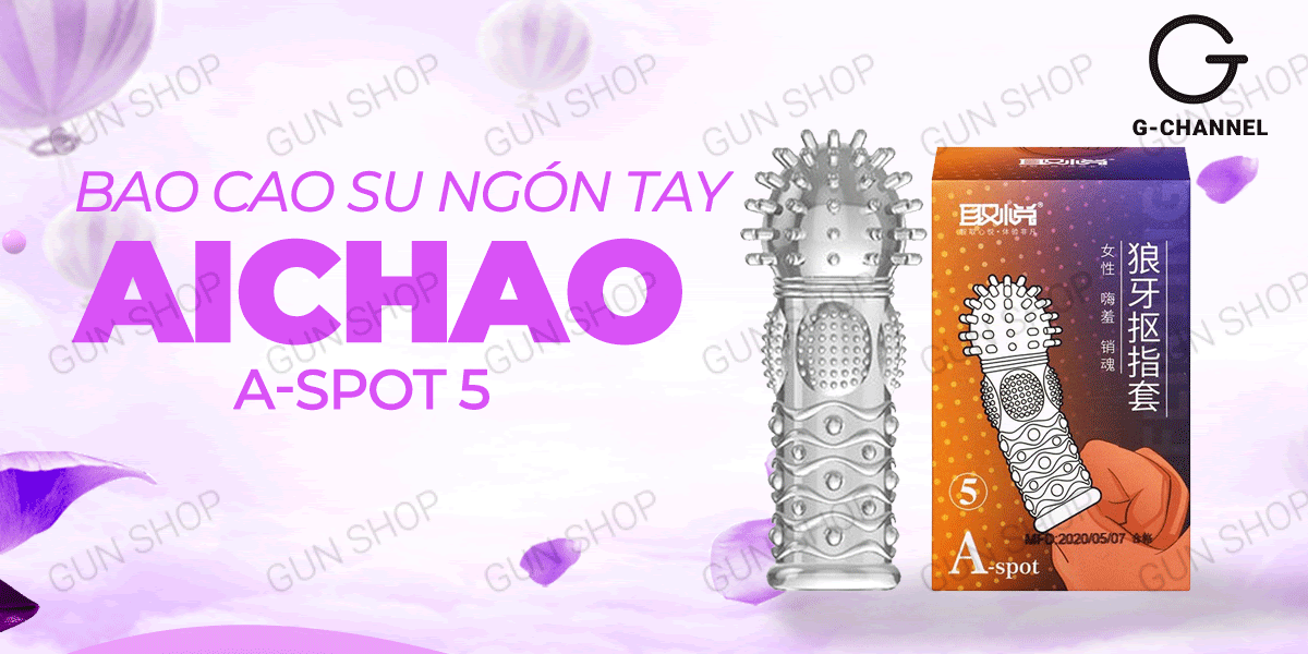  Nơi bán Bao cao su ngón tay Aichao A-spot 5 - Gai nổi lớn - Hộp 1 cái hàng mới về