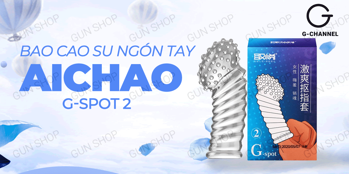 Giới thiệu bao cao su ngón tay Aichao G-spot 2 (H2)