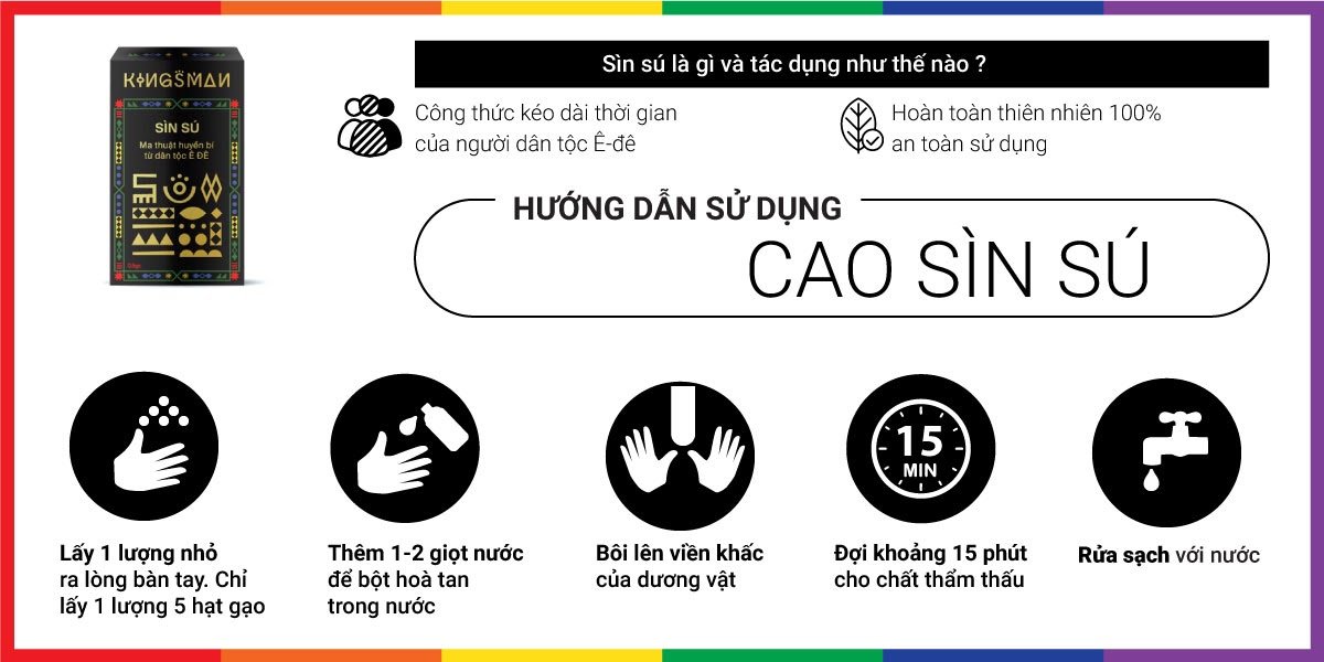  Bỏ sỉ Bột sìn sú Kingsman - Kéo dài thời gian - Gói 0.5gr giá sỉ