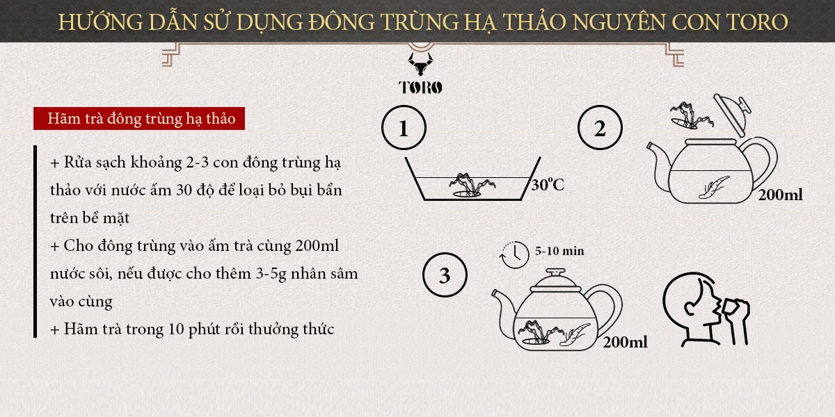  Review Đông trùng hạ thảo cao cấp nguyên con - Tăng cường sinh lý bồi bổ cơ thể - 5g cao cấp