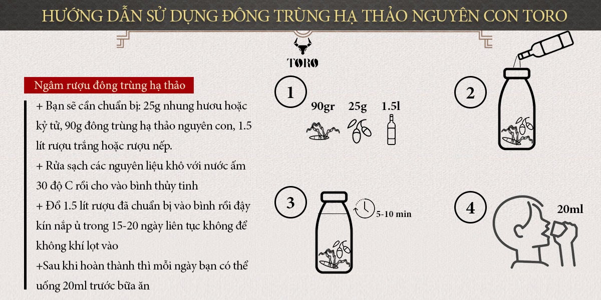  Review Đông trùng hạ thảo cao cấp nguyên con - Tăng cường sinh lý bồi bổ cơ thể - 5g cao cấp