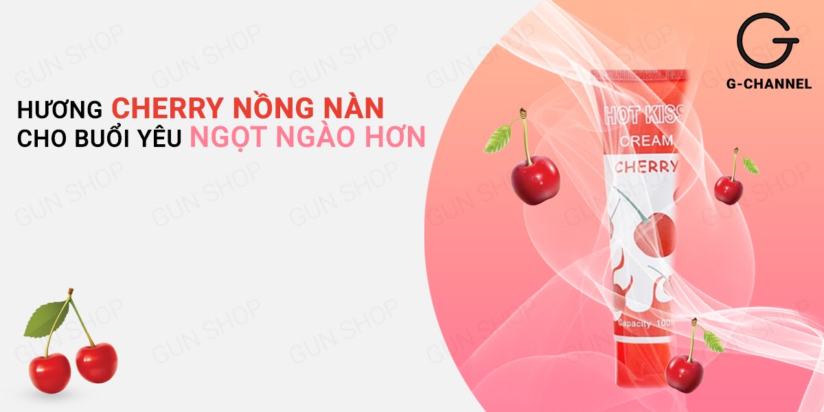  Phân phối Gel bôi trơn hương cherry - Hot Kiss - Chai 100ml giá sỉ