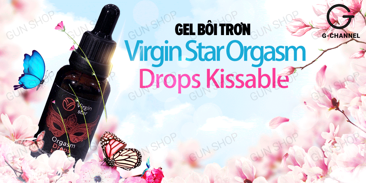  Đánh giá Gel bôi trơn kích thích và tăng khoái cảm nữ - Virgin Star Orgasm Drops Kissable - Chai 30ml cao cấp