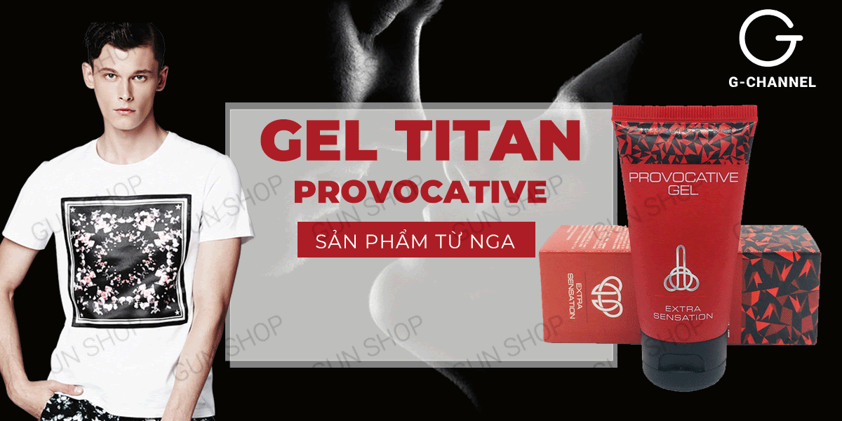  Shop bán Gel bôi trơn tăng kích thước cho nam - Titan Provocative - Chai 50ml cao cấp