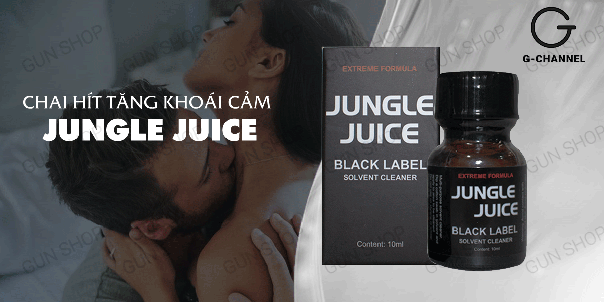  Nhập sỉ Chai hít tăng khoái cảm Popper Jungle Juice Black Label - Chai 10ml nhập khẩu