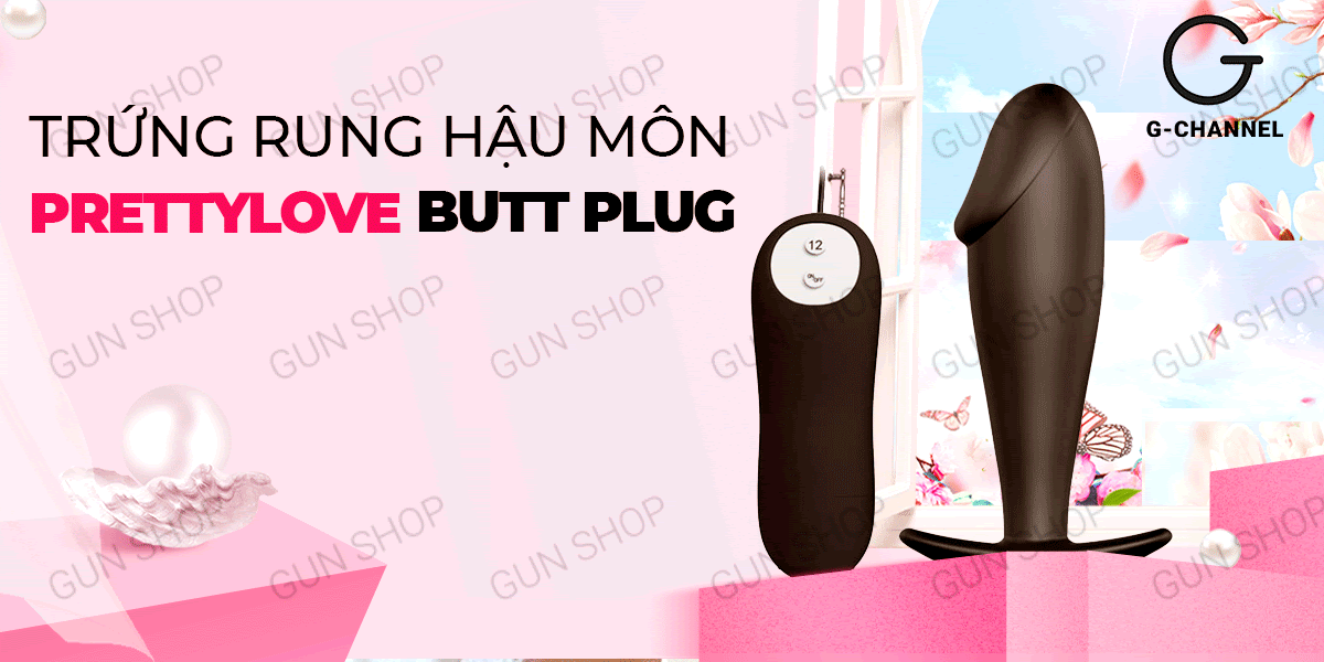 Trứng rung hậu môn Pretty Love Butt Plug