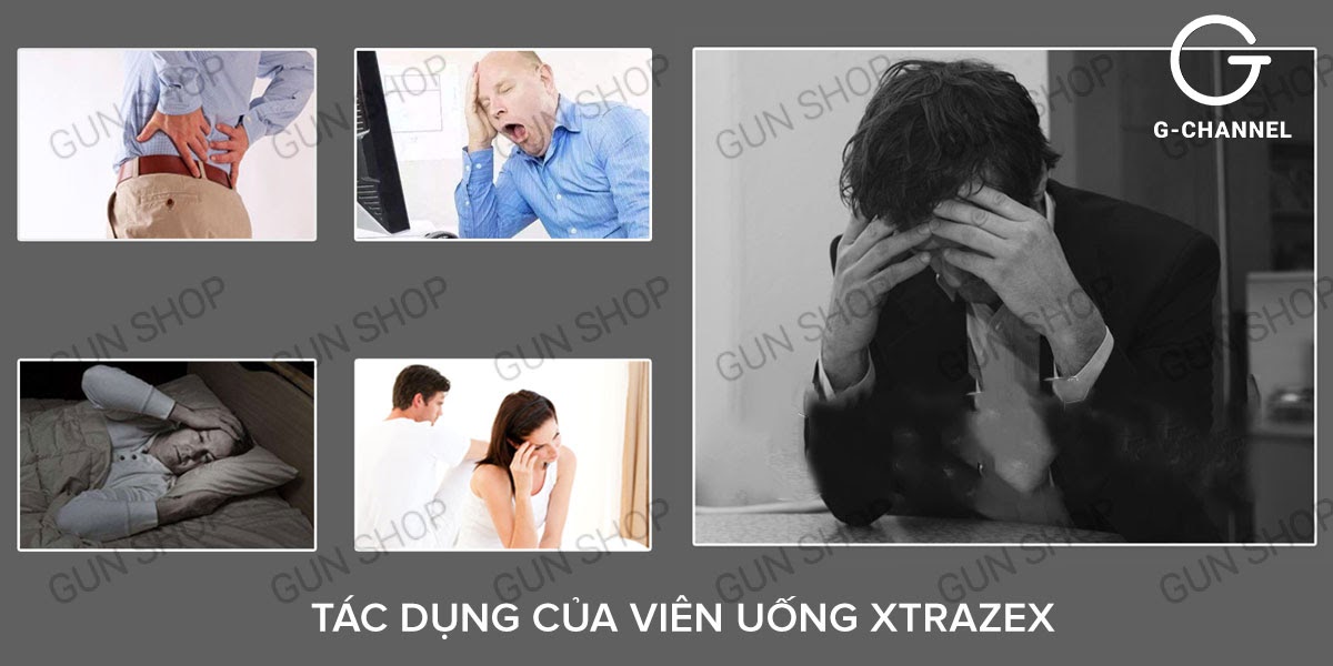  Shop bán Viên sủi hỗ trợ cương dương tăng cường sinh lý Xtrazex - Hộp 10 viên loại tốt