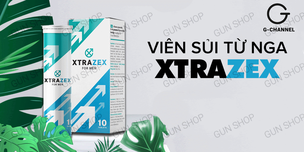  Địa chỉ bán Viên sủi hỗ trợ cương dương tăng cường sinh lý Xtrazex - Hộp 10 viên giá sỉ