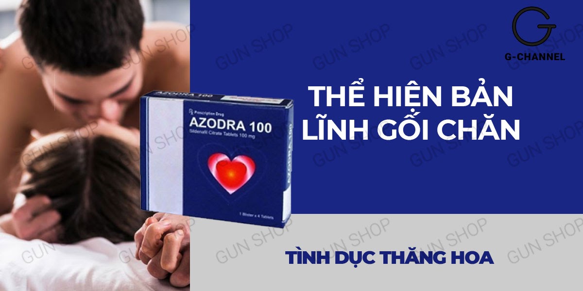  Đại lý Viên uống hỗ trợ cương dương tăng cường sinh lý Azodra 100mg - Hộp 4 viên hàng mới về