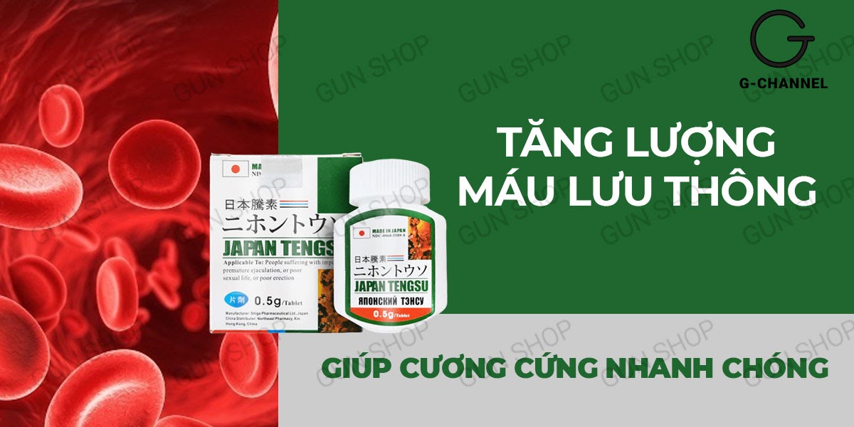  Bỏ sỉ Viên uống hỗ trợ cương dương tăng cường sinh lý Tengsu - Hộp 16 viên nhập khẩu