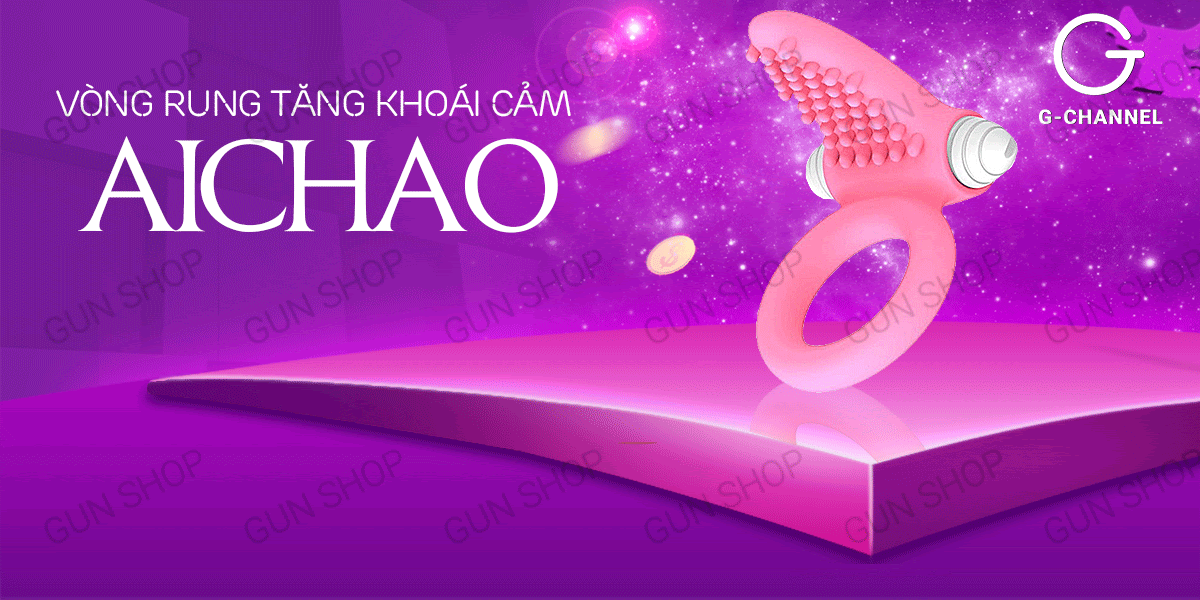  Nhập sỉ Vòng rung tăng khoái cảm Aichao - Rung mạnh gai nổi lớn pin hàng mới về